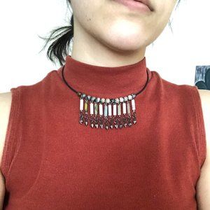 Greek Beaded Choker Necklace